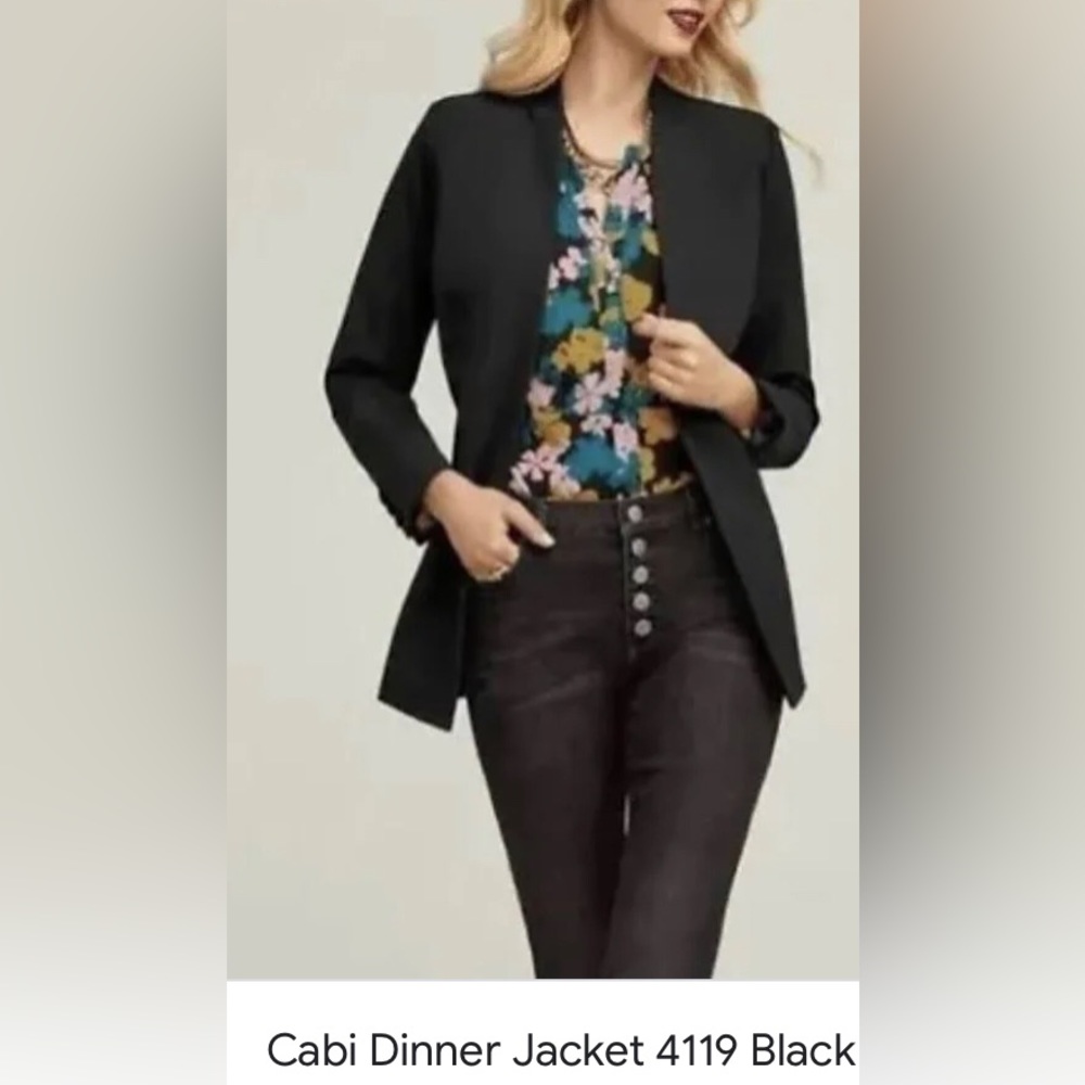 Cabi black dinner jacket, EUC, sz 8
